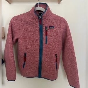 Patagonia Kids' Retro Pile Jacket Pink & Blue